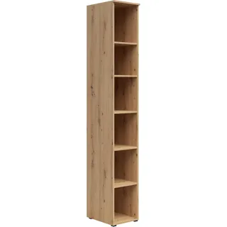 BASED Bücherregal 30 x 195 x 40 cm Eiche Artisan