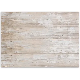 100 Papier-Tischsets mit Heller Holzoptik I dv121 I DIN A3 I Platzsets Platzdecken Tisch-Unterlage beige Deko Natur modern Einweg Used-Look