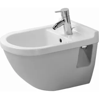 Duravit Wand-Bidet STARCK 3 mit Überlauf, Hahnlochbank, 360 x 540 mm, 1 Hahnloch weiß