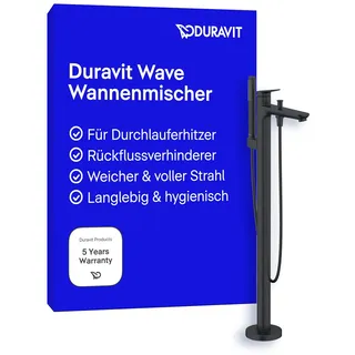 Duravit Wave Einhebel-Wannenmischer bodenstehend, Ausladung 225 mm, WA5250000046