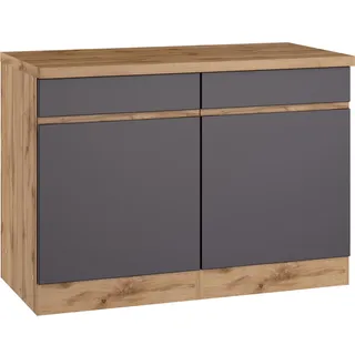Held Unterschrank Turin 120 x 86 x 60 cm Grau