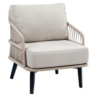 Lounge-Sessel Isabel | Sand | Rope | 2er Set - Beige