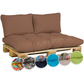 Beo® Lounge-Kissen kakao | Waschbar | Made in EU nach Öko-Tex Standard | Atmungsaktive Gartenstuhlauflagen | UV-beständige Sitzkissen Outdoor | Für Loungemöbel