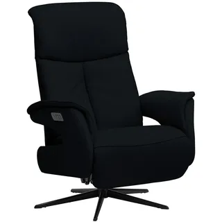 Welnova Relaxsessel , Schwarz , Metall , Echtleder , Büffelleder, Rindleder , 78x106x88 cm , Fußauswahl, Lederauswahl, Stoffauswahl, erweiterbar (Typenauswahl), Netzbetrieb, Sitzfläche 360° drehbar , Wohnzimmer, Sessel, Ledersessel