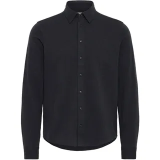 Langarmhemd CASUAL FRIDAY "Langarmhemd CFArkan", Herren, Gr. 3XL, N-Gr, schwarz (schwarz beauty melange), Obermaterial: 100% Baumwolle CO., Hemden Langarmhemd