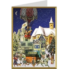Richard Sellmer, Grusskarte + Briefpapier, 99789 - Weihnachtskarte - Heißluftballon