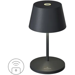 VILLEROY & BOCH LED-Tischlampe SEOUL RC schwarz indoor outdoor fernbedienbar