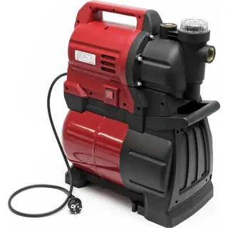 Wiltec Hauswasserwerk 1300W 4500l/h Hauswasserautomat mit Druckschalter und Membrankessel 19l Druckkessel Gartenpumpe Wasserpumpe Brauchwasserpumpe