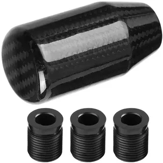 EBTOOLS Schaltknauf-Universal Getriebe Hebel Auto Handschaltknopf Kohlefaser Schaltknauf Auto Modifizierter Kohlefaser Standkopf Handbuch Schalthebel Knopfkopf Wellen Stick Schaltknopf