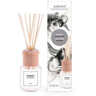 pajoma® Raumduft 50 ml inkl. Duftstäbchen, Anti-Rauch Flüssigkeit