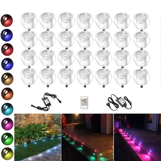 30er RGB LED Einbaustrahler led Bodeneinbauleuchte IP67 wasserdicht 0.6W Ø30mm led Einbauleuchte Terrasse Küche Garten Led Lampe