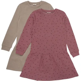 MINYMO Sweat Dress LS (2-pack) apple butter), (4640) 140,