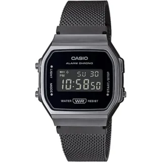 Casio Vintage Digitaluhr Schwarz 10 mm A168WEMB-1BEF