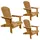 Korfu Liegestuhl 69 x 85 x 96 cm beige/braun 3 St.
