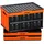 Vevor Klappbox 45 L 3-tlg Orange/Schwarz