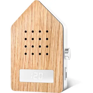 RELAXOUND Zwitscherbox mit Timer-Funktion BIRDYTIMER mit Holzfront Eiche