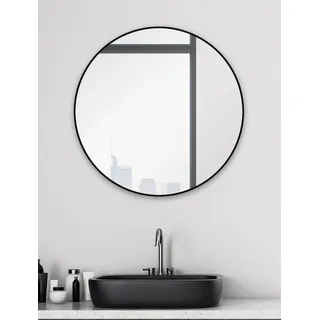 Talos Badspiegel »Black Circle« Durchmesser: 60 cm, schwarz