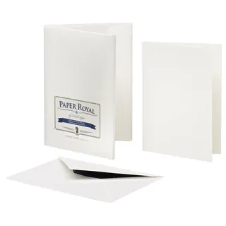 RÖSSLER Kartenmappe A6 11 x 1 x 15 cm 1 g/m2 Weiß 8 St.