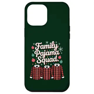 Hülle für iPhone 12 Pro Max Familien-Pyjama Squad Weihnachten passend