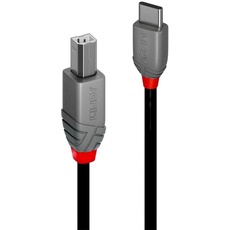 Bild USB 2.0 USB-C® Stecker, USB-B Stecker Schwarz 36941