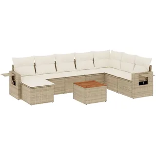 VidaXL 3224700, Cremefarben, Rattan, Stahl, Akazienholz, 110 kg, Erwachsene & Kinder, 550 mm, 550 mm - Beige