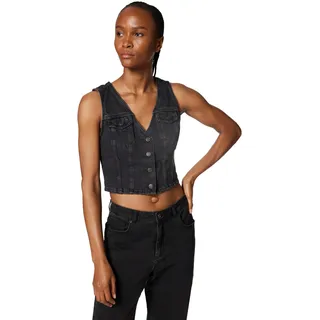 Bella Denim Corset Don't Cut