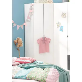 Priess Steyr Eckkleiderschrank 60 x 193 x 76,5 cm weiß