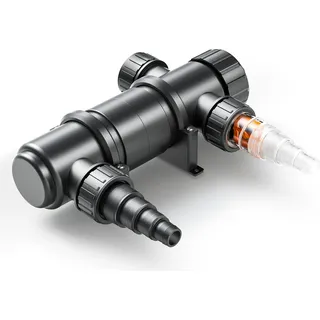 SunSun CUV-111 Teichklärer 1700 l/h / 11 W UVC, Vorklärgerät für Teichfilter & Teichpumpe, Wasserklärer mit UV-Lampe, Lichtfilter zur Algenbekämpfung