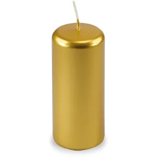 Cereria Di Giorgio risthò Stumpenkerzen 5 x 5 x 12 cm gold 9 Einheiten