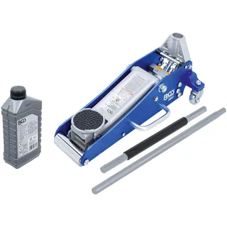 Bundle aus BGS 71036 | Hydrauliköl | mineralisch | HLP 46 | 1 l + BGS 2897 | Rangier-Wagenheber | 1,5 t | hydraulisch | Aluminium-Stahl-Konstruktion | Hydraulik mit Doppelhubkolben