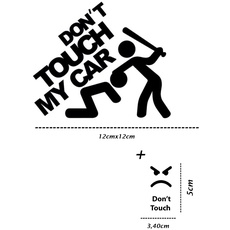Aufkleber Don't Touch My Car für Auto, Motorrad, Motorrad, Roller, Motorrad, Berühren Sie Ihr Auto nicht (Don't Touch My Car 2)