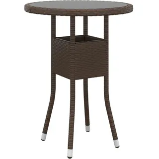 vidaXL Gartentisch Ø 60 x 75 cm Braun