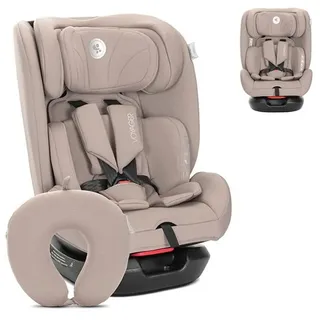 Lorelli Kindersitz Voyager i-Size (40-150 cm) Nackenkissen, Kopfstütze, Gurt beige