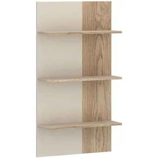 Wandregal HOME AFFAIRE, cremona eiche, cashmir, B:60cm H:114cm T:21,6cm, Holzwerkstoff, Regale, Wandregal, Wandpaneel, Wandregal, Breite 60 cm, 3 Ablageböden