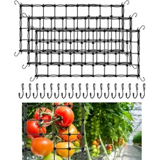 GAESHOW 3 Stück Netz für Kletterpflanzen, Gurken, Tomaten, Netz für Klettergemüse, flexibles Gitter für Hydrokulturzelte, 60 x 120 cm