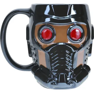 Guardians of the Galaxy Starlord 3D Becher - Offiziell lizenziertes Sammler-Keramiktasse, neuartiges Geschenk für Marvel-Fans, 550 ml (18 fl oz)