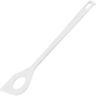 Fackelmann Kochlöffel mit Loch 30 cm Kunststoff weiß