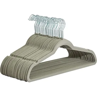 HYT THEGROWTH 30 x graue Samt-Kleiderbügel