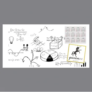 queence Magnetfolie »Magnetische Markerfolie« Boardmarkerfolie selbstklebend, zum beschriften, weiß