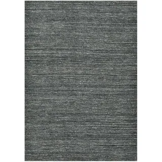 THEKO Pure UNI Handwebteppich 60 x 90 cm Grau