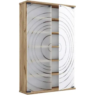 VCM Media-Regal Standregal 60 x 18 x 0 cm Beige