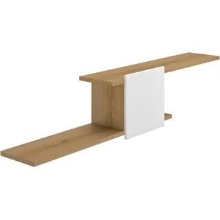 Gami Bücherregal »OTELLO« Wandregal mit geschlossenem Fach, weiß