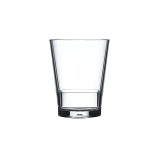 Mepal Flow Glas aus SAN-Kunststoff, transparent, Stilvolles Trinkglas mit dickem Boden, eignet sich für Camping oder den Urlaub, Volumen: 200 ml