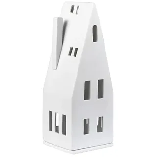 Räder Lichthaus - Lichthaus Spitzdach aus Porzellan, 20 cm, Weiß