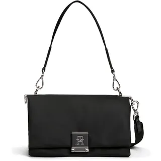 Tommy Hilfiger TH HER MED CROSSOVER NYLON SV Umhängetasche Kunstleder/ Nylon Black