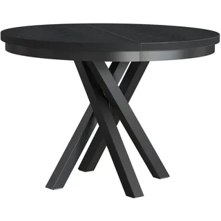 beautysofa Kris Ø 140 cm schwarz