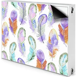 Magnet Heizung Verkleidung Abdeckung Heizung Heizkörperabdeckung 80x60 cm - Farbig, Federn