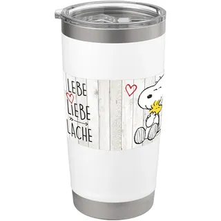 Snoopy - Lebe Liebe Lache Doppelwandiger Edelstahl-Thermobecher