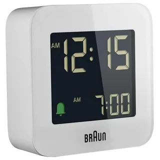 BC08 Digital Reisewecker, Weiß - BC08W