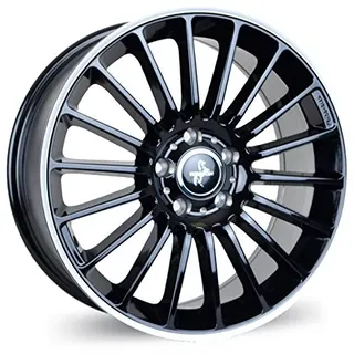 Keskin Tuning Keskin KT15 Speed black lip polish 7x17 ET48 - LK5/112 ML66.6 Alufelge schwarz